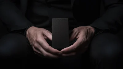 Sleek Black Cigarette Case