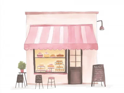 French Bakery Storefront