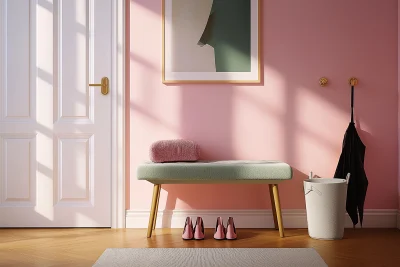 Modern Pink Hallway