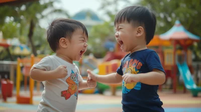 Thai Children Quarrel