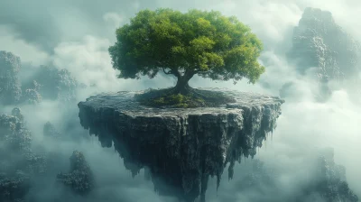 Ancient Floating Tree