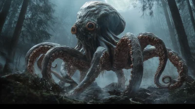 Mystical Octopus Creature