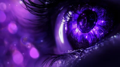 Abstract Purple Eye Wallpaper