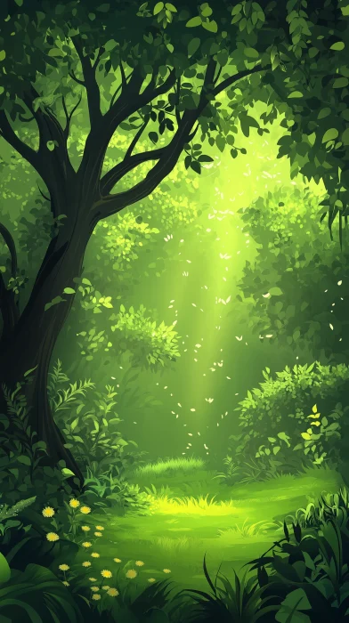 Magic Forest Background