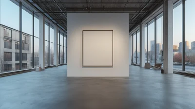 Minimalist Art Gallery Interior