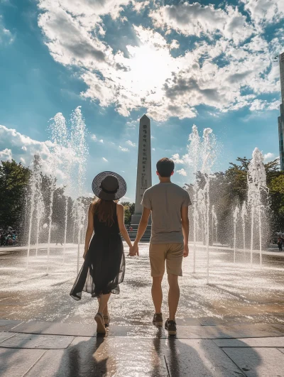 Monument to the Nation in Independence Hall of Korea