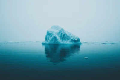 Melting Iceberg in the Arctic Ocean