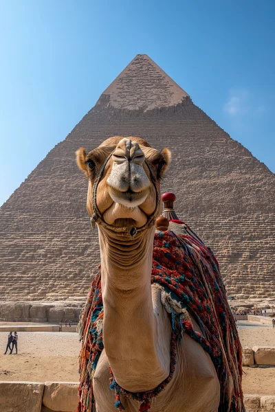 Camel and Great Pyramid