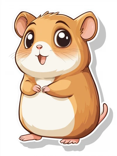 Cute Hamster Sticker