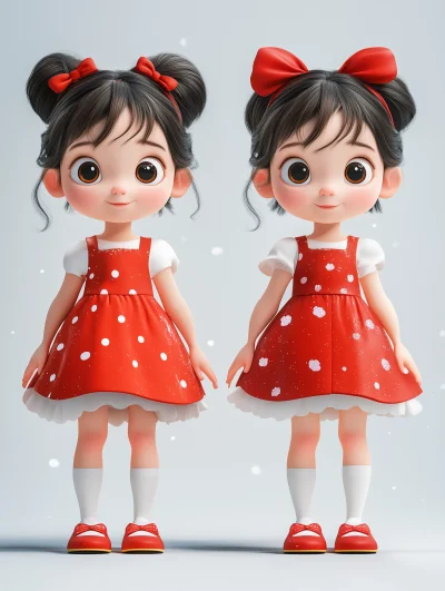 Side by Side C4D Cartoon Pictures