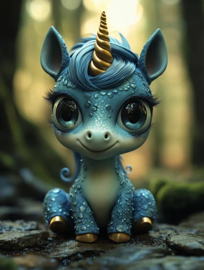 Creepy Cute Baby Unicorn