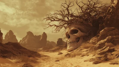 Skeletons in a Surreal Landscape