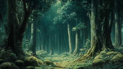 Dark Forest by Hayao Miyazaki