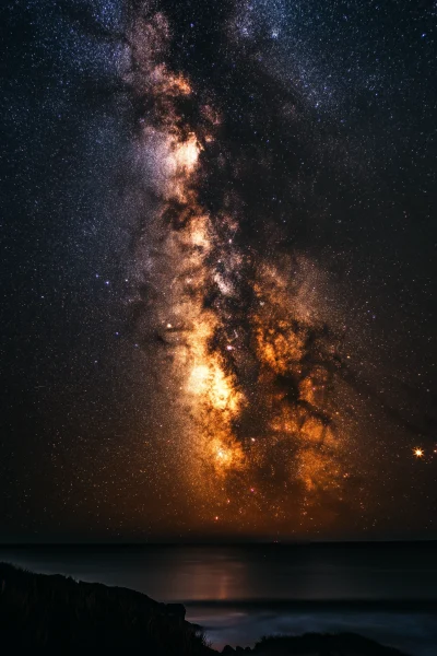 Milky Way over Beach