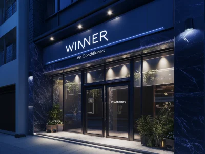 Luxurious Storefront Sign for Winner Air Conditioners