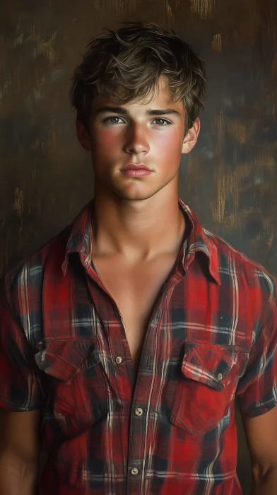 Young Farmer Resting in the Field