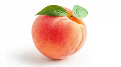 Peach Isolated