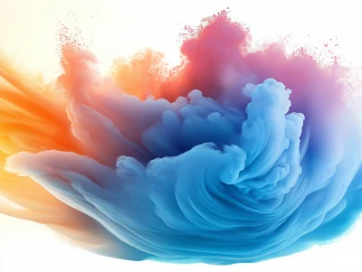 Powder Clouds Explosion Photography