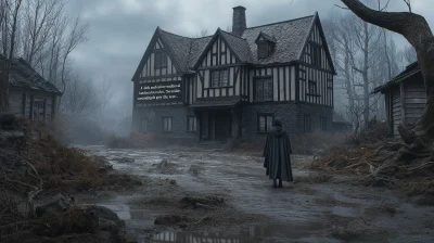 Dark Medieval Timber House