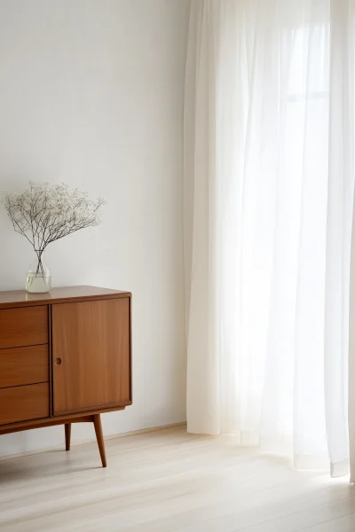 Minimalistic Room with Vintage Sideboard