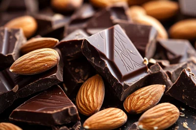 Delicious Chocolate with Almonds