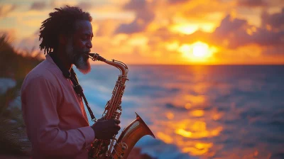 Reggae Saxophone Sunshine Waves