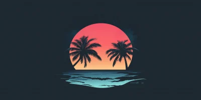 Tropical Themed YouTube Channel Logo