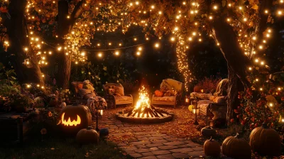 Cozy Halloween Campfire