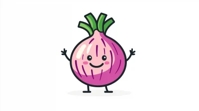 Smiling Onion Vector Logo