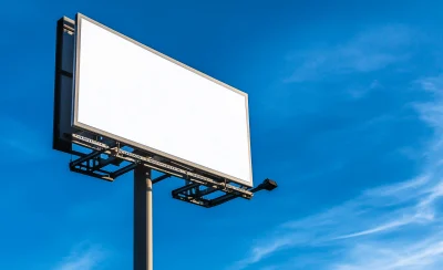 Blank Billboard Mockup