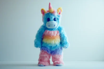 Minimalist Rainbow Monster Costume Product Photography