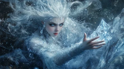 The Snow Queen with Crystal Elemental