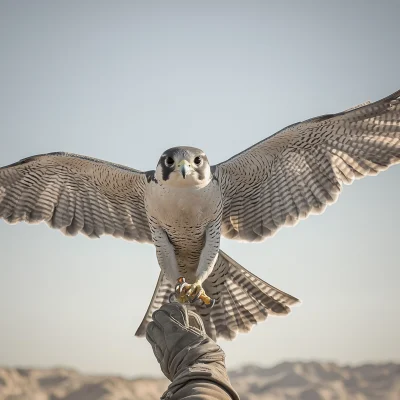 Black and White Peregrine Falcon Photography