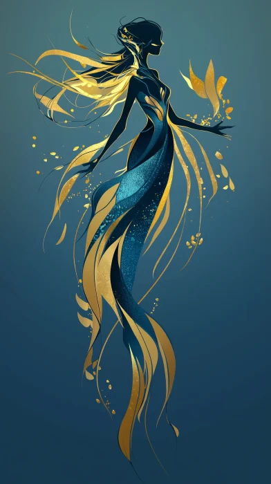 Minimalist Siren Ombre Wide Shot