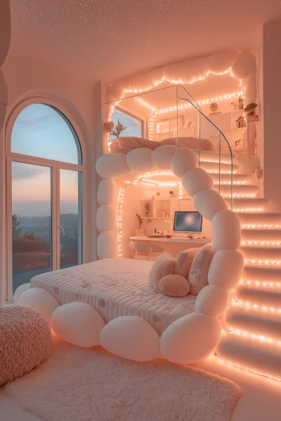 Cozy Bedroom with Cartoon Design Style