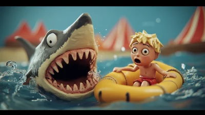 Claymation Shark Attack