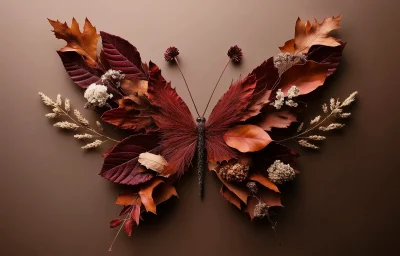 Symmetrical Butterfly Artwork