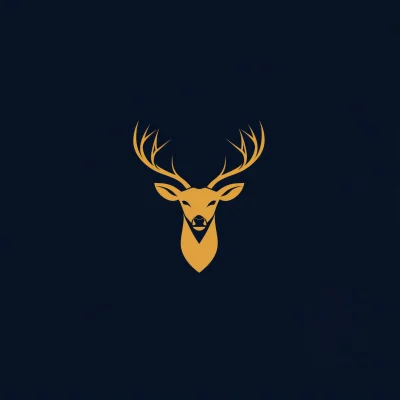 Minimalistic Deer Logo Design