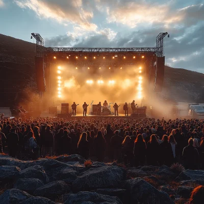 Music Band Performing Live Concert