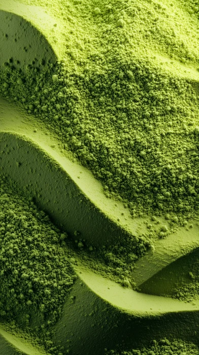 Matcha Powder Texture Close Up