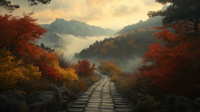 Autumn Path in Tang Dynasty Style