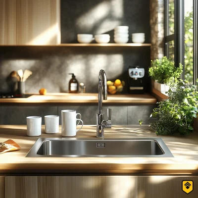 Sunlit Kitchen Sink