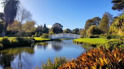 Christ Church Gardens in Ōhinemutu, New Zealand