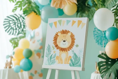 Child’s Birthday Safari Theme Decor