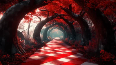 Enchanting Checkered Path