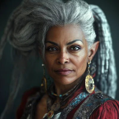 Afro-Latina Pirate Veteran Elf