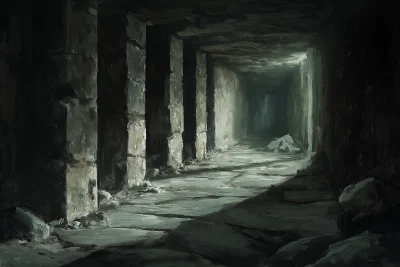 Dark underground dungeon