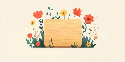 Floral Web UI Illustration