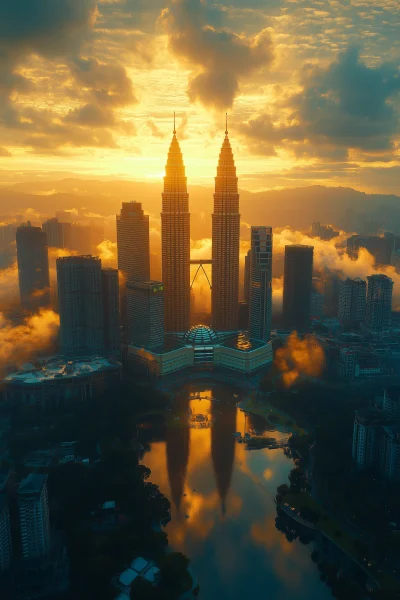 Urban Skyline in Kuala Lumpur