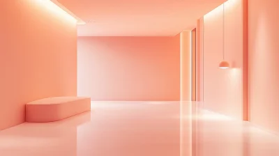 Minimalistic Peach Room